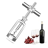 Zink Legierung Flaschenöffner Wein öffner Corkscrew,Glockenkorkenzieher Edler Korkenzieher Wendel Hebelkorkenzieher Kellnerbesteck Professioneller Weinflaschenöffner für Wein und Prosecco,Weinöffner