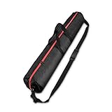 UTEBIT Stativtasche 100cm Verdickung Lampenstativ Tasche Wasserdicht Doppelter Reißverschluss Dicke Polster Light Stand Bag aus 1680D Oxford mit 80-140CM Tragegriff für Stativ, Lichtstativ