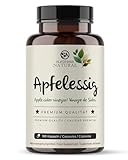 Surpresa Natural Apfelessig Kapseln hochdosiert I 1 x 180 Kapseln I 1000mg Apfelessig pro Tagesdosis I Apfelessig Nahrungsergänzungsmittel vegan & laborgeprüft I Apple cider vinegar