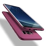 X-level für Samusung Galaxy S8 Hülle, [Guadian Serie] Soft Flex Silikon [Weinrot] Premium TPU Echtes Telefongefühl Handyhülle Schutzhülle für Samsung Galaxy S8 5,8 Zoll Case Cover