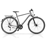 Airtracks 28 Zoll Herren Trekking Fahrrad Creon Areal DB Trekkingrad 24 x Gang Shimano Alivio RD-M3100 SGS Shadow - Rahmenhöhen 48cm 52cm 56cm 60cm - Modelljahr 2025 (52cm (Körpergröße 165-175cm))