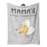 Juratar® Mama, Personalisierte Decke Geburtstagsgeschenk für Mama, Kuscheldecke Flauschige An Meine Mama, Weiche Fleece-Mittagspause-Decke 62 * 52 Zoll