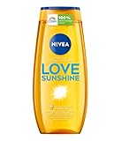 NIVEA Love Sunshine Pflegedusche (250 ml), pH-hautneutrales Duschgel mit Vitamin C & E, feuchtigkeitsspendendes Duschbad mit dem klassischen NIVEA Sonnencreme Duft