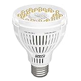 SANSI Pflanzenlampe LED E27 Vollspektrum-15W Pflanzenlicht Tageslichtweiß 2000lm Grow Light Voller Zyklus Wachstumslampe für Gewächshäusern,Zimmerpflanzen,Hydroponische Pflanze