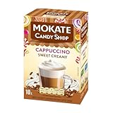 MOKATE® Cappuccino Candy Shop|10 Säckchen 220g Geschmack: Süße Sahne | Instantkaffee Kaffeegetränk Instantkaffee Samtig und Aromatisch Cremiger Getränk Kaffee Getränkepulver