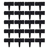 Gartenpalisade Pflanzengrenze, Steineffekt Rasen Kante Plastik Garten Palisade Blumenbett Grenze für Park 20pcs Schwarze Pflanzenrandgrenze, Rasenkante Grenze, Plastikgartenpalisade,