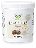 NaturaForte Sheabutter unraffiniert & kaltgepresst 250g – Naturreine Kosmetik Körperbutter, vegan, parfümfrei, feuchtigkeitsspendend & rückfettend, für alle Hauttypen