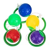 KONTONTY 6st Flummi Kinderspielzeug Sprungball Für Überspring Es Frosch-Spiel Für Draußen Überspringen Springseil Für Spielplatz Ausrüstung Hüpfen Bälle Abs