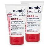 numis med Schrundensalbe mit 25% Urea 2er Pack - Hautberuhigende Schrunden Fusscreme für sehr rissige & stark verhornte Füße - vegane Hautpflege ohne Silikone & Parabene - Fußpflege (2x 50 ml)