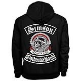 Spaß Kostet Herren Regenjacke Simson Ostdeutschland Motorradjacke Windjacke mit Kapuze Größe S - 5XL