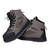 Kylebooker KBFSAA Watstiefel für Fliegenfischen, atmungsaktiv, wasserdicht, für Outdoor-Jagd, rutschfeste Watstiefel, Grün - Größe: 45 EU