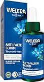 WELEDA Bio Anti Falten Serum Blauer Enzian & Edelweiß - Naturkosmetik Natural Anti Aging Gesichtsserum/Gesicht Pflegekonzentrat reduziert tiefe Falten nach 2 Wochen & strafft die Haut (vegan, 30ml)