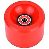 BORDSTRACT 1 Stück Longboard-Rad, PU 70 mm DIY rotes Skateboard-Rad, elektrisches Longboard-Rad, Skateboard-Rad-Zubehör