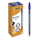 BIC Cristal Exact Kugelschreiber mit dünner Spitze (0,7 mm) – Blau, 20er Box 992605