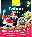 Tetra Pond Colour Sticks - Fischfutter für Teichfische, für natürliche Farbenpracht und klares Wasser im Teich, 4 L Beutel