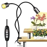 LED Pflanzenlampe, Relassy 75W Pflanzenlicht Pflanzenlampe Led Vollspektrum mit Zeitschaltuhr, Automatic ON/Off Grow Light Dimmbar, LED Grow Lampe Flexible für Zimmerpflanzen Hydroponic Gewächshaus