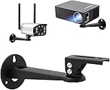 Drsn Mini-Projektor-Wandhalterung/Projektor-Aufhänger/Überwachungskamera-Gehäusehalterung – für CCTV/Kamera/Projektor/Webcam – mit Belastung 5 kg Länge 19,8 cm – Drehung um 360 ° (schwarz)