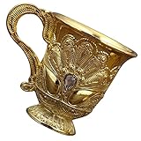 SHOWERORO Weißweinglas Silberner Weinbecher Vintage Teetasse Weinkelche Im Vintage-design Zarte Tasse Haushaltswaren Dekor Weinbecher Dekor Tasse Martini-gläser Golden Legierung