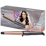 Remington Lockenstab [kegelförmig 19-28mm] Keratin Protect (hochwertige Keramikbeschichtung mit Keratin & Mandelöl) -Digitales-Display bis 210°C, natürliche Locken, Spirallocken & Beach Waves, CI83V6