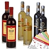 Kourtaki 2x Nemea 2x Mavrodaphne 2x Samos Weinpaket Griechenland (6x0,75l) + VINOX Weinkarten