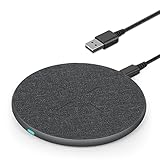 15W Induktive Ladestation Wireless Charger,Evershop Ladegerät Kabellos Ladestation Qi Induktionsladegerät Kompatibel für iPhone 15/14/13/12/11/XS/X/8/8 Plus,Samsung Galaxy S23 S21 Usw,Huawei P40 Pro