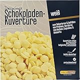 DECOCINO Schokoladen-Kuvertüre Weiß - 200 g - belgische Premium-Schokolade zum Schmelzen - Füllen & Dekorieren oder als Glasur