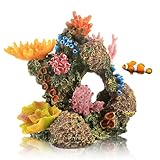 MLKLDOU Aquarium-Korallendekoration, künstliches Korallenriff, Aquarium-Dekoration, Unterwasserpflanzen, Aquarium-Ornament, bunt für Aquarium- und Landschaftsdekoration, Harzkoralle (03)