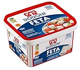 Dodoni Feta Schafkäse - 1x 1kg - Fetakäse griechischer Feta Schafskäse in Salzlake Premium Qualität Superior Award 2018 43% Fett i.Tr. aus Griechenland 70% Schaf 30% Ziege Plastikbehälter