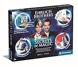 Clementoni Ehrlich Brothers Secrets of Magic - Zauberkasten für Kinder ab 7 Jahren - Magisches Equipment für 30 verblüffende Zaubertricks inkl. 3D Erklärvideos 59312