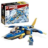 LEGO 71784 NINJAGO Jays Donner-Jet EVO, Aufrüstbares Ninja Spielzeug-Flugzeug mit Jay Minifigur, Geschenkidee zum Geburtstag für Kinder ab 7 Jahren