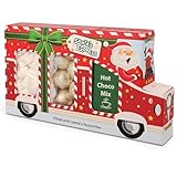 Becky´s Santa´s Express - Süßer Weihnachts-Truck mit Trinkschokolade, Marshmallows & goldenen Schoko-Pralinen 125g - Weihnachtsmann-Edition - Für einen gemütlichen Winterabend in der Weihnachtszeit