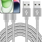 FWCLO i-Telefon-Ladekabel, i-Pad-Ladekabel, MFi-zertifiziert, 2 Stück, 3 m, schnelles iPhone-Ladekabel, kompatibel mit iPhone 14/13/12 Pro/Xs Max/XS/XR/X/8/7/6S/6/Plus/SE/5S 5