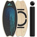 Balance Board Holz, Sportneer Indoorboard Skateboard, Indoor Surfboard Trickboard und Gleichgewichtsboard für Kinder und Erwachsene