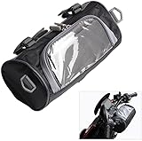 Lenkertasche Motorrad,Motorrad Handyhalterung Wasserdicht,Motorrad Navi Tasche,Motorrad Zubehör,Schwarz