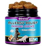 JSBNQRMZ Allergy für Hunde,30 Pcs Juckreizmittel für Hunde,Stärkung des Immunsystems-Peking Ente Geschmack,Beruhigen Juckende Haut,Pfoten,Augen,Ohren,Stoppen Juckreiz,Lecken