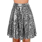 SRZYMJ Damen Petticoat Tüllrock Tanzrock Mini Skater Rock Erwachsene Ballettrock für Tanz Karneval Faschingskostüme Grey S