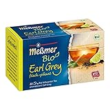 Meßmer Bio Earl Grey (aromatisiert) | frisch-pikant | 20 Teebeutel | Vegan | Glutenfrei | Laktosefrei