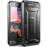 SUPCASE Hülle für iPhone 8 Plus Case iPhone 7 Plus Handyhülle 360 Grad Schutzhülle Robust Cover Euti [Unicorn Beetle PRO] mit integriertem Displayschutz und Gürtelclip, Schwarz - 5.5 Zoll