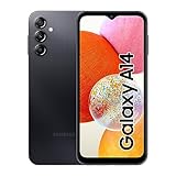 Samsung Galaxy A14 LTE Android Smartphone ohne Vertrag, 64 GB, 4 GB RAM, 6,6 Zoll Dynamic AMOLED Display, 5.000 mAh Akku, Black, Handy inkl. 30 Monate Herstellergarantie [Exklusiv bei Amazon]