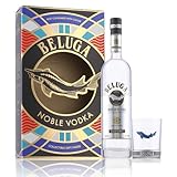 Beluga Noble Vodka 40% Vol. 0,7l in Geschenkbox mit Glas | Premium Vodka aus Montenegro