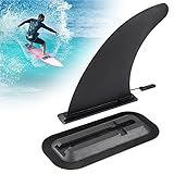 Zocipro 9 Zoll Abziehbare Universal SUP Finne mit der Finnen Basis, Nylon Verstärkte Sicher Surfbrett SUP Finne Stabil und Leicht geeignet für Anfänger für Longboard,Surfboard,Stand Up Paddling Board