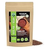 BIO Quinoa rot (500g), rote Quinoa Bio aus kontrolliert biologischem Anbau, glutenfrei, laktosefrei, laborgeprüft, vegan, 100% naturrein ohne Zusätze