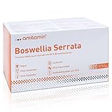 amitamin Boswellia Serrata Weihrauch - 100% Indischer Premium Extrakt - 85% Boswellia Säuren -120 Kapseln für 4 Monate - Apothekenqualität ohne Zusätze - ohne chemische Entzündungshemmer - Vegan