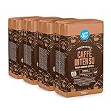 Amazon-Marke: Happy Belly Gemahlener Kaffee Caffè Intenso, 1 kg (4 x 250 g) – Rainforest Alliance-Zertifizierung