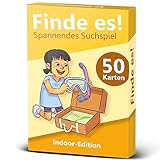 GLÜCKSWOLKE – Finde es I Dein Zuhause neu entdecken I Indoor Schatzsuche für Mädchen & Junge ab 5, 6, 7, 8 Jahre I Spiele für Kinder - Mitbringspiel Spielzeug I Kinderspiele für Schlecht-Wetter-Tage