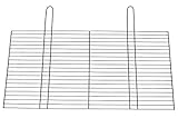 BitWa 54x34cm Grillrost mit Zwei festen Handgriffen Grillkamin Kamin Gartengrill für Holzkohlegrill oder Gasgrill 540x 340 mm