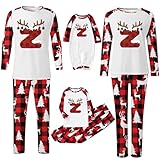 Weihnachtspyjama Familie Set - Weihnachts Pyjama Set, Matching Pyjamas Family, Baumwolle Christmas Pyjama Couple, Weihnachts Schlafanzug FüR Damen Herren Kinder NachtwäSche Weihnachtsoutfit8