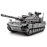 Auspcers Technik Panzer Bausteine Modell, 898 Teile Militär Leopard 2A7 Panzer Modellbausatz, Militär Panzer Bausteine Konstruktionsspielzeug Kompatibel mit Großen Marken