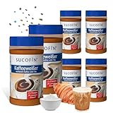 SUCOFIN Kaffeeweißer 6er Pack x 400g Dose, verfeinert Kaffee und Tee leicht löslich, lange haltbar, perfekter Ersatz zu Milchpulver - 6er Vorteilspack für cremiges Genuss