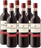 Rotkäppchen Qualitätswein Merlot-Regent Trocken – Aromatischer Rotwein aus der Pfalz (6 x 0, 75l)